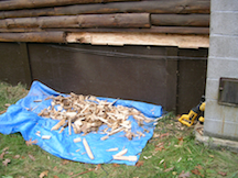 Removing bad log face